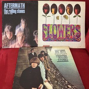 Rolling Stones Early London Sleeves Only Mono Lot Aftermath Flowers Big Hits VG